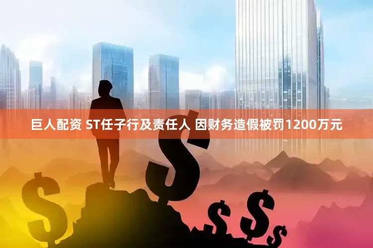 巨人配资 ST任子行及责任人 因财务造假被罚1200万元